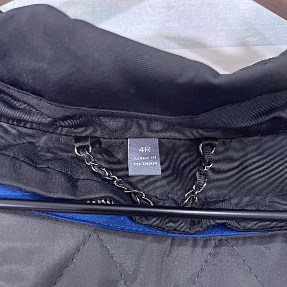 AMERICAN AIRLINES Midi Winter Coat Detachable Liner Black Thinsulate Womens 4 4R - Picture 7 of 9